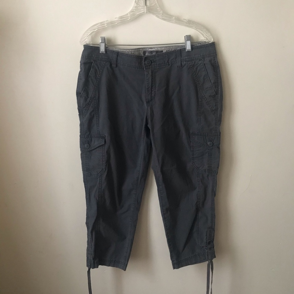 Eddie Bauer gray Cargo Pants. Size 10